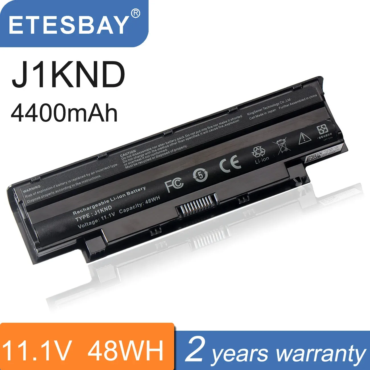 Батареи ETESBAY J1KND J4XDH 9TCXN Батарея ноутбука для Dell Inspiron M5030R M411R M4110 M503 13R N3010 N3010D 9T48V 4T7JN FMHC10 48WH