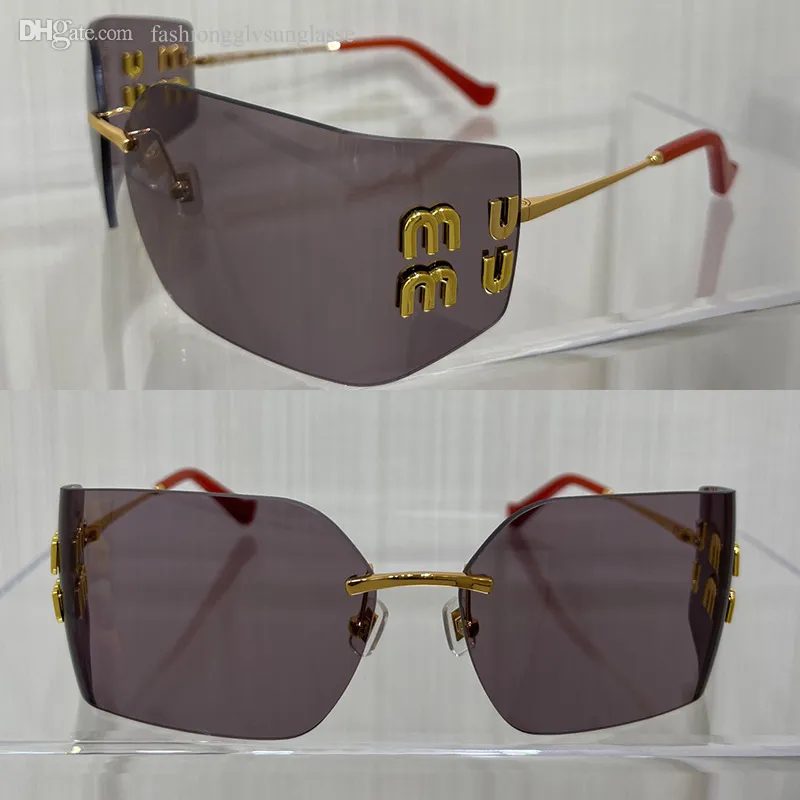 MUMU54 Designer Omperi da sole alla moda Lenti di adattamento ultra leggero con lettere indipendenti incorporate nei diamanti per gli occhiali da sole lussuosi da donna