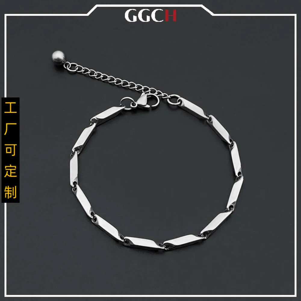 GGCH Titanium Guazi Bracelet Stainless Steel Fashion Men's Chain New Korean Edition Jewelry
