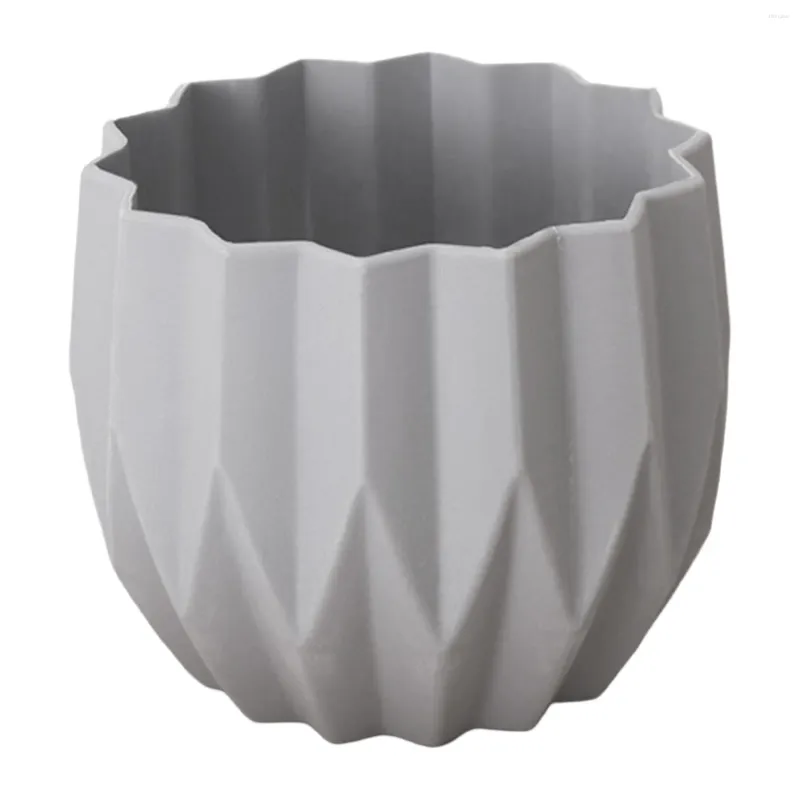 Vasen kleine Plastikblumen Vase Break Widerstandes geometrischer Stil Akzent für Wohnzimmertisch Home Office