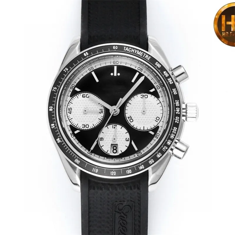 HR Montre de Luxe Mężczyźni obserwują 40 mm 3330 Chronograf mechaniczny ruch mechaniczny stalowa obudowa luksusowe zegarek zegarki relojes 01