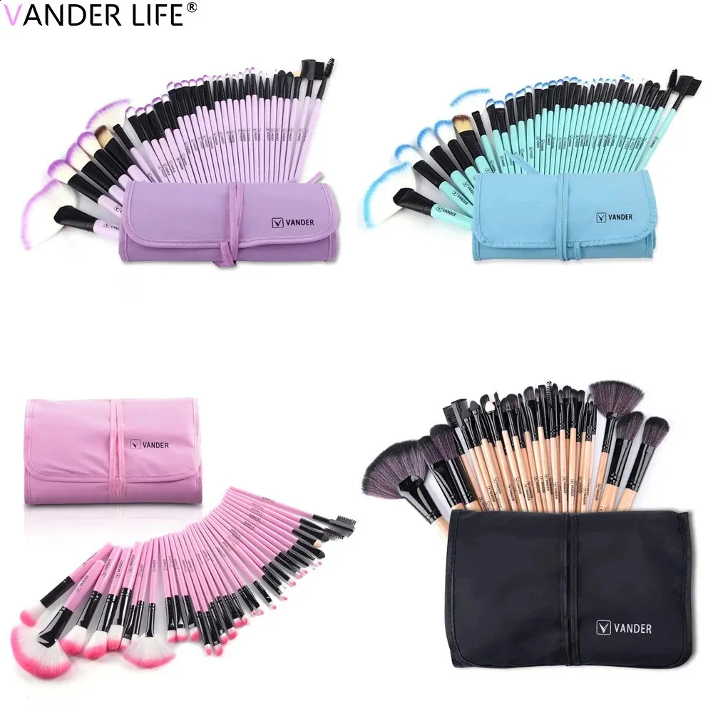 Vander Life Makeup Brushs Set 32 PCS Профессиональный фундамент контурные контурные тени для век.