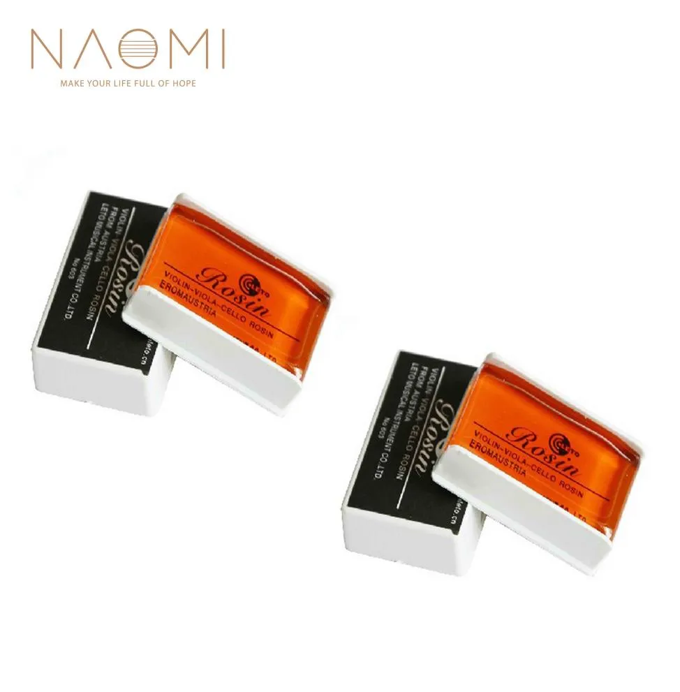 Naomi 2pcs Bow Rosin Colophony Griekse toonhoogte wrijving inzameling hars voor viool altviool cello bogen duurzame vioolaccessoires5163631