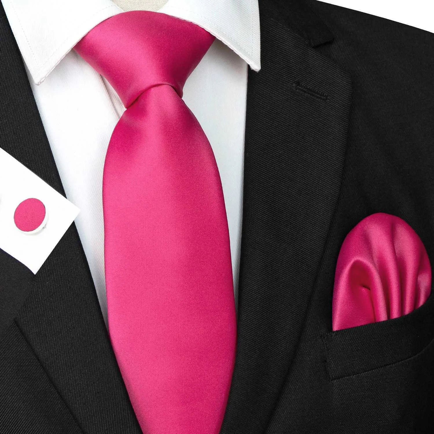 Krawaty szyi 30 Kolone po poliestrowe krawaty męskie kieszenie kwadratowe spinki do mankietów prezenty