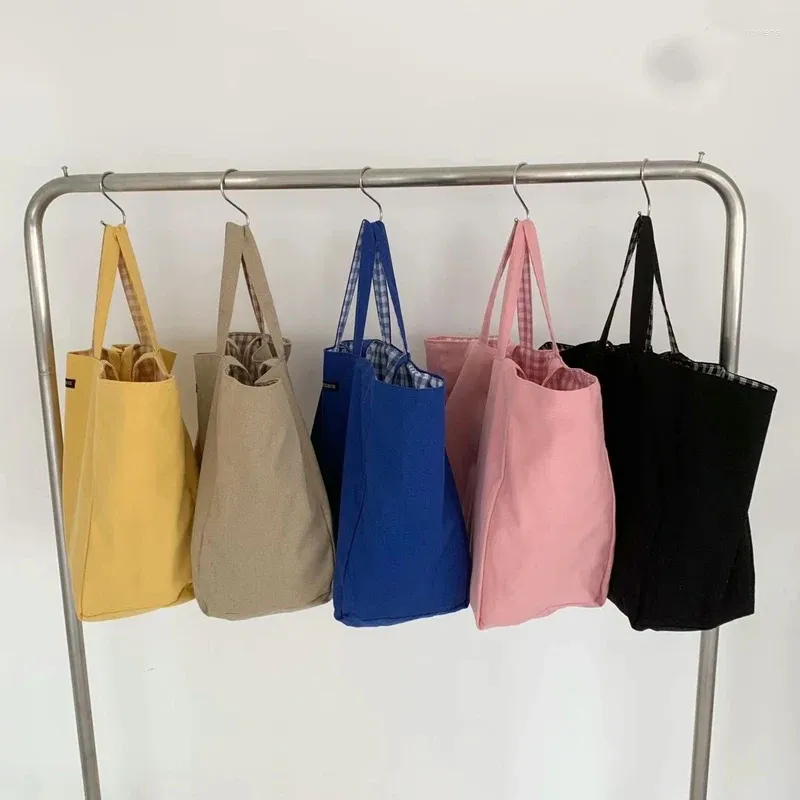 Bolsa 2024 Feminina Feminina Cotton Cotton Ladies Bolsa ombro do meio para mulheres de ambos os lados disponíveis para jovens vendas inteiras