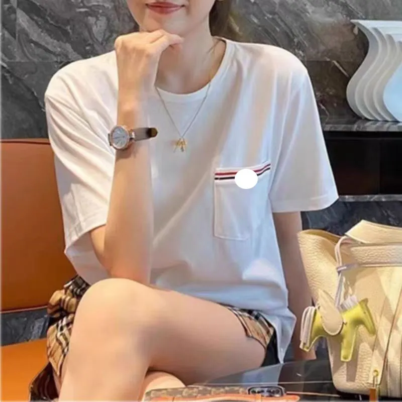 여성 T 셔츠 여름 여자 티셔츠 짧은 슬리브 탑 디자이너 티 배지 셔츠 유니렉스 Tshirts 의류 아시아 높은 quanlity s-2xl