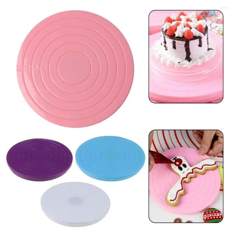 Bakeware Tools Mini Cake Turntable Stand Baking Roting Round Fondant Decorating Table Kitchen Diy Mold Tool