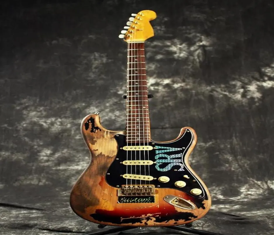 Custom Shop 10s Limited Edition Stevie Ray Vaughan Tribute numer jeden SRV 1 ciężka relikwia elektryczna gitara olla