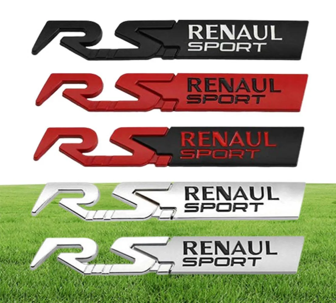 Car Sticker Emblem Decal for Renault RS Sport Clio Scenic laguna Logan Megane Koleos Sandero Safrane Vel Satis Arkana Talisman5292674