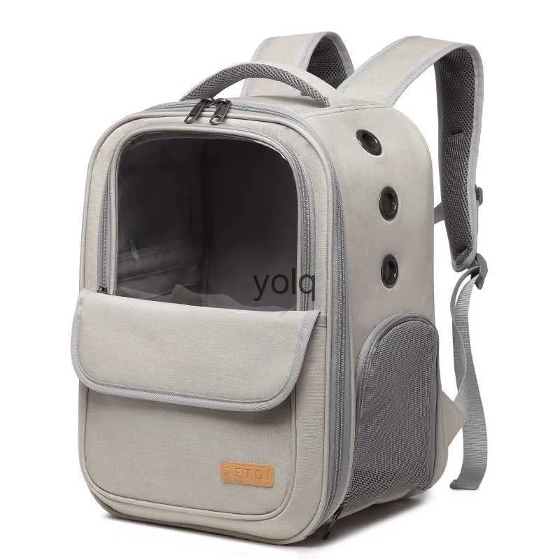 Cat Carriers Crates House Bag Portable Pet Backpack Cat, несущая летняя дышащая складывание нового H240407