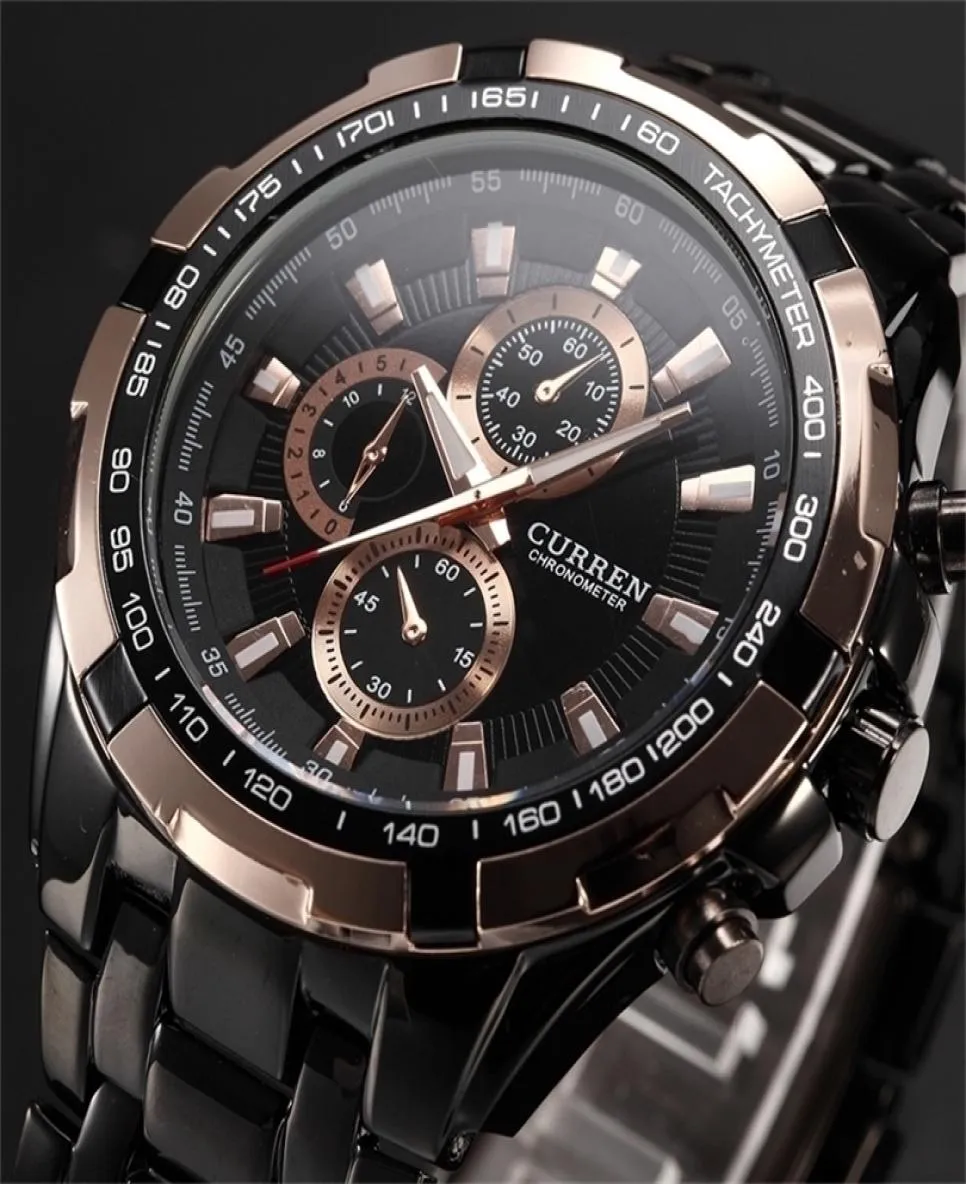 New Curren Uhren Männer Quarz Top Marke Analog Militär männliche Uhren Männer Sportarmee Wasserdichte Relogio Maskulino T20012855705