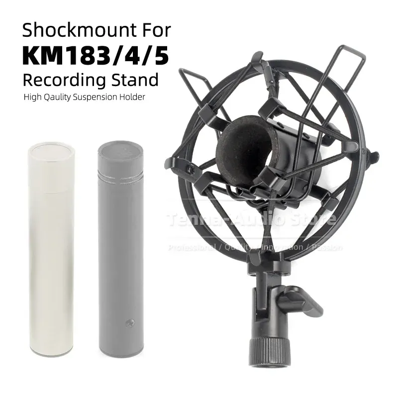 Support de support d'amortisseur Mic Clip Clip Clasf Bracket pour Neumann KM183 KM184 KM185 KM 183 184 185 Microphone Clamp Stand Shock Mount