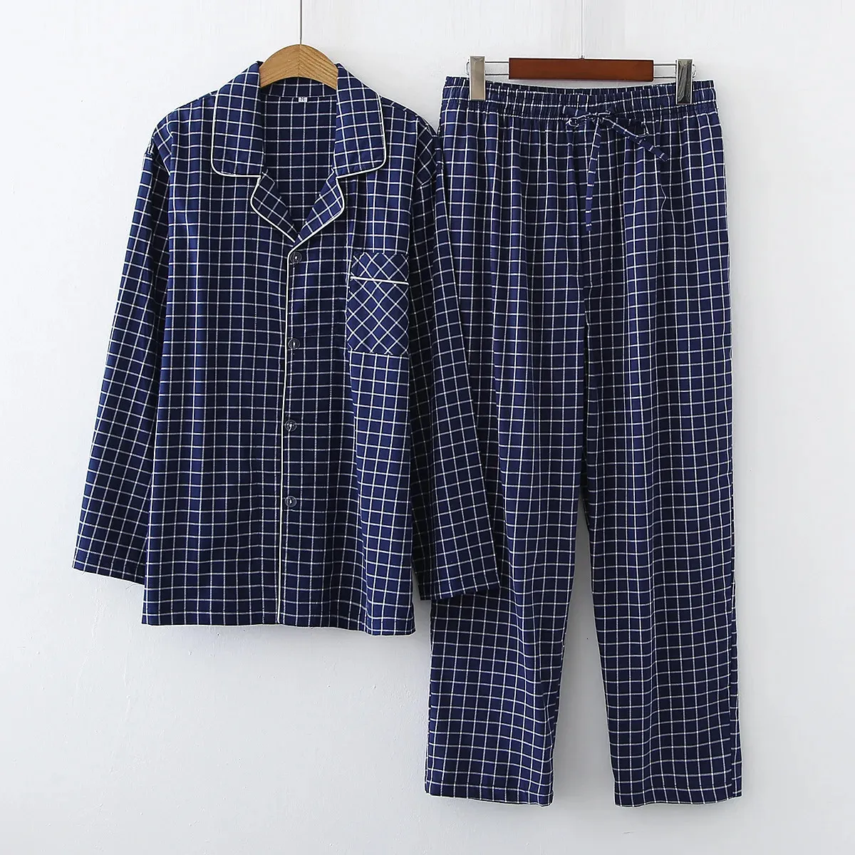 Pure Cotton Men's loungewear set for Autumn and Winter