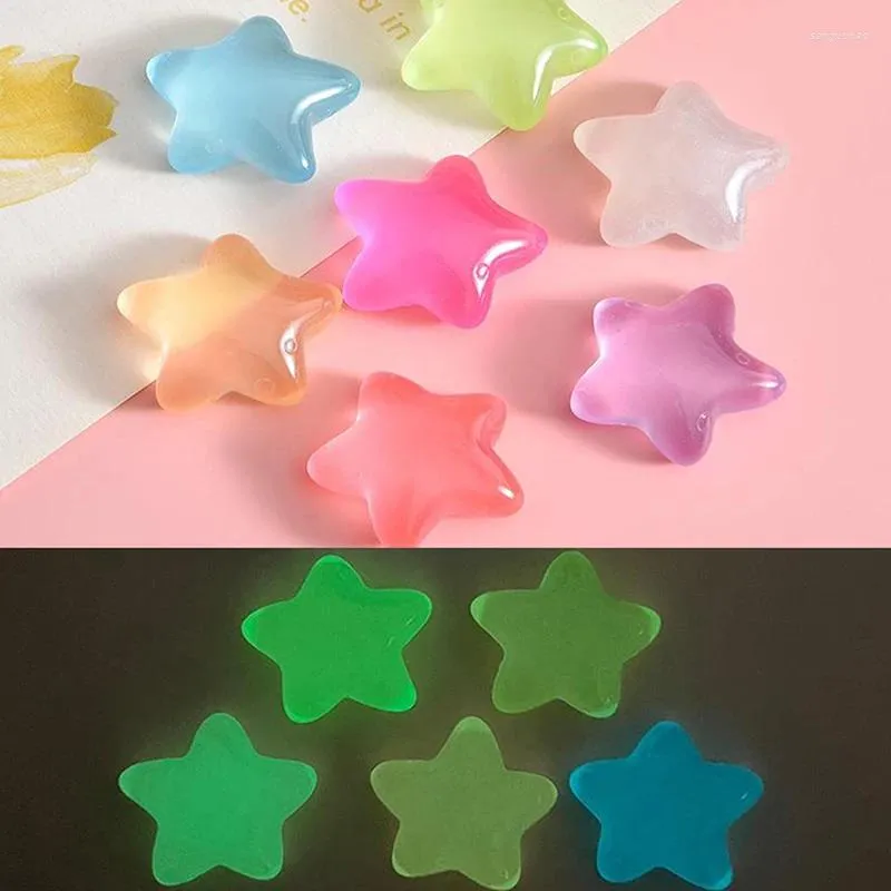 Decorazioni da giardino 3 pezzi luminosi mini resina stella stella cruscotto giocattoli bambole figure decorazioni per la casa coloron coloron chick ornaments