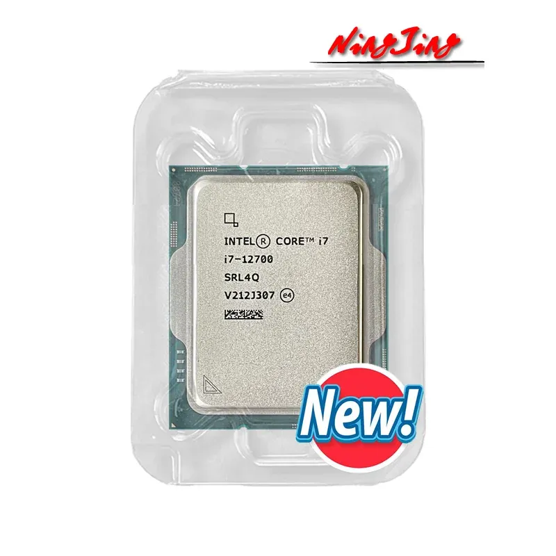 CPUS Intel Core i712700 New i7 12700 2.1 GHz Tweecore TwentyThread CPU -processor 10nm L3 = 25m 66W LGA 1700 Ny men utan fläkt