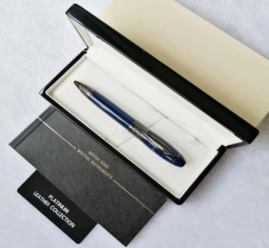 Pure Pearl High Quality Classic Ballpoint Pen Defoe FourColor Barrel Black Leaf Clip med serienummer som skriver Smooth Luxury Sta8913190