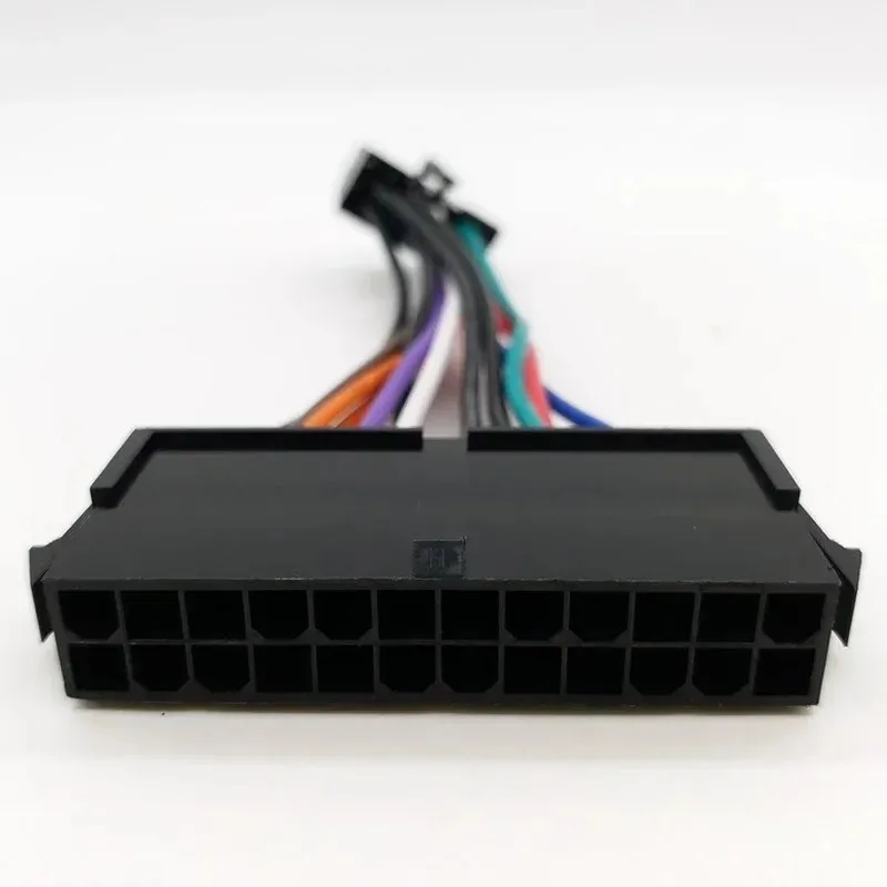 Novo cabo do cabo de alimentação do adaptador 2024 de 24pin a 10pin para Lenovo para IBM Q77 B75 A75 Q75 Placa -mãe 18AWG Cabo de alimentação de alta qualidade para IBM