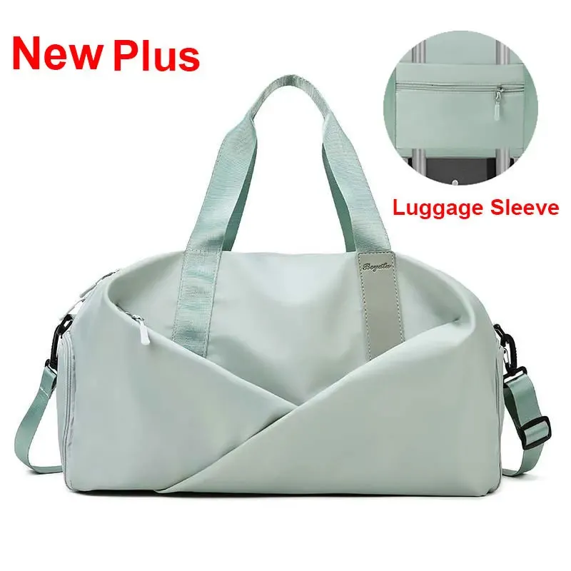 Women's Waterproof Sports & Fitness Travel Bag - Dry & Wet Separation ...