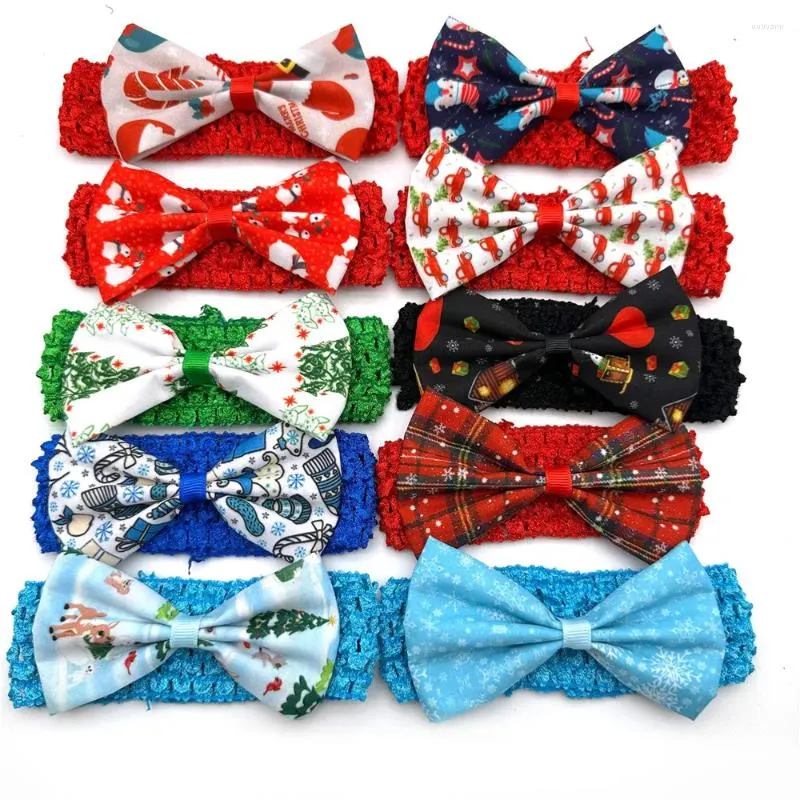 Dog Apparel 30/50pcs Pets Grooming Supplies Christmas Style Small Middle Large Collar Bow Ties Accessories Cute Dogs Tie Necktie