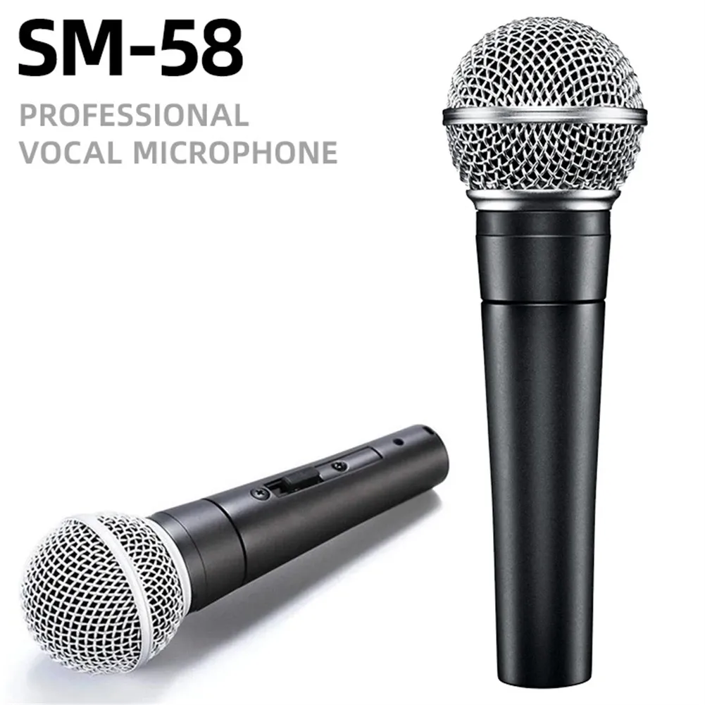 Microphones Microphone Professional 유선 동적 마이크 핸드 헬드 마이크 심장 마이크 KTV 스테이지 쇼 교회