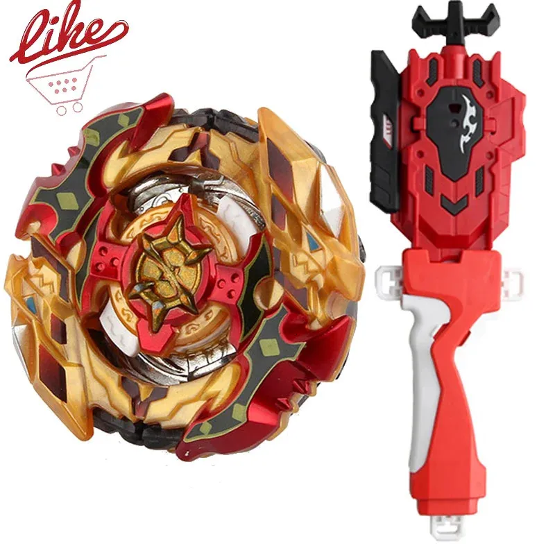 Laike Burst B128 Alloy Choz Spriggan Spryzen Spinning Top met ER -handgreep Set Toys for Children 240329