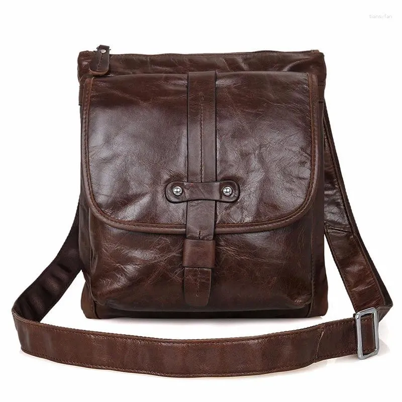 Bag J.M.D Vintage Genuine Leather Chocolate Men Messenger Bags Shoulder Purse HOBO Handbags Direct Manufacturer