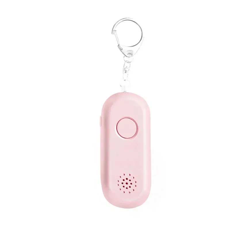 Personlig säkerhetsdragare Alarm 120dB w/ Keychain SOS Emergency Self-Defense Women Protection äldre drar Ring Siren USB-avgift