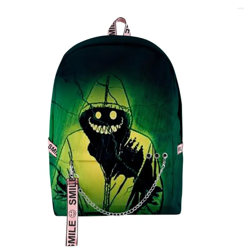 Рюкзак Harajuku смешные Creepypasta 3D Print Student School Bags Unisex Oxford Водонепроницаемые ноутбуки Многофункциональные рюкзаки рюкзаки