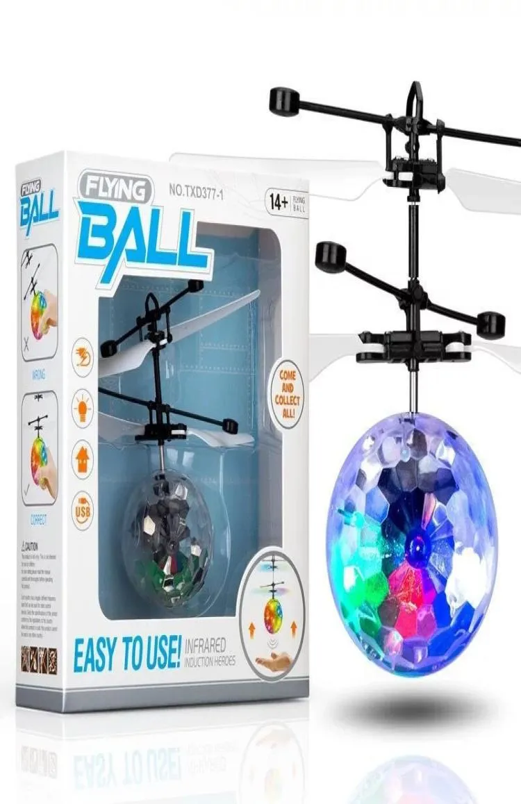 Flying Ball Toys For Kids Boys Girls Christmas Gifts Rechargeble Light Up Ball Drone Infrared induktion Helikopter Toy5931781