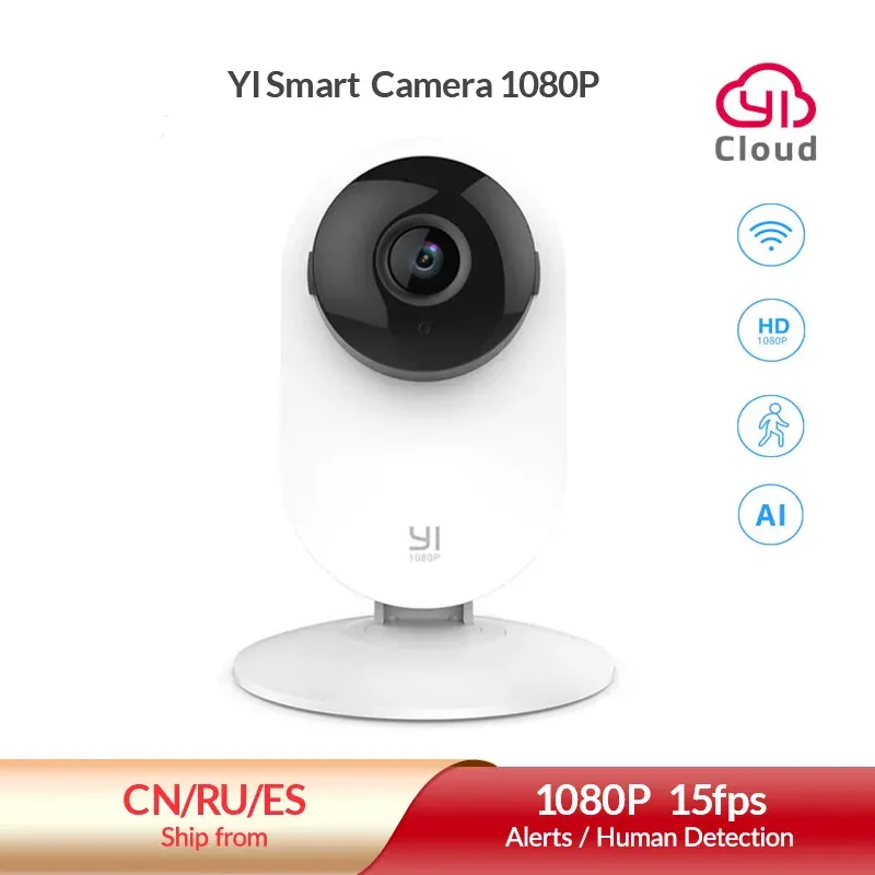 Handskar Yi 1080p Hemkamera IP SMART 2way Audio WiFi Cam med Montion Detection Surveillance Security Protection Video Recording