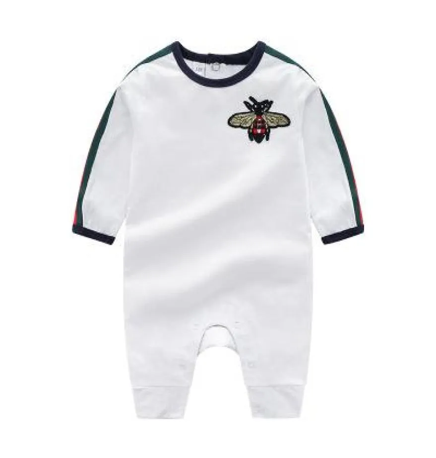 2020nebe Baby Dompers Spring Awumn Baby Boy Одежда новая компона новорожденных девочек детские дизайнерские дизайнерские мультипликационные пчелы