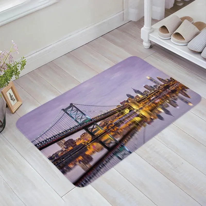 Teppiche der Vereinigten Staaten Urban Bridge Landschaft Küchen Türmat Schlafzimmer Bad Fuß Teppich Haus Halten Sie Türmatten Teppiche Wohnkultur