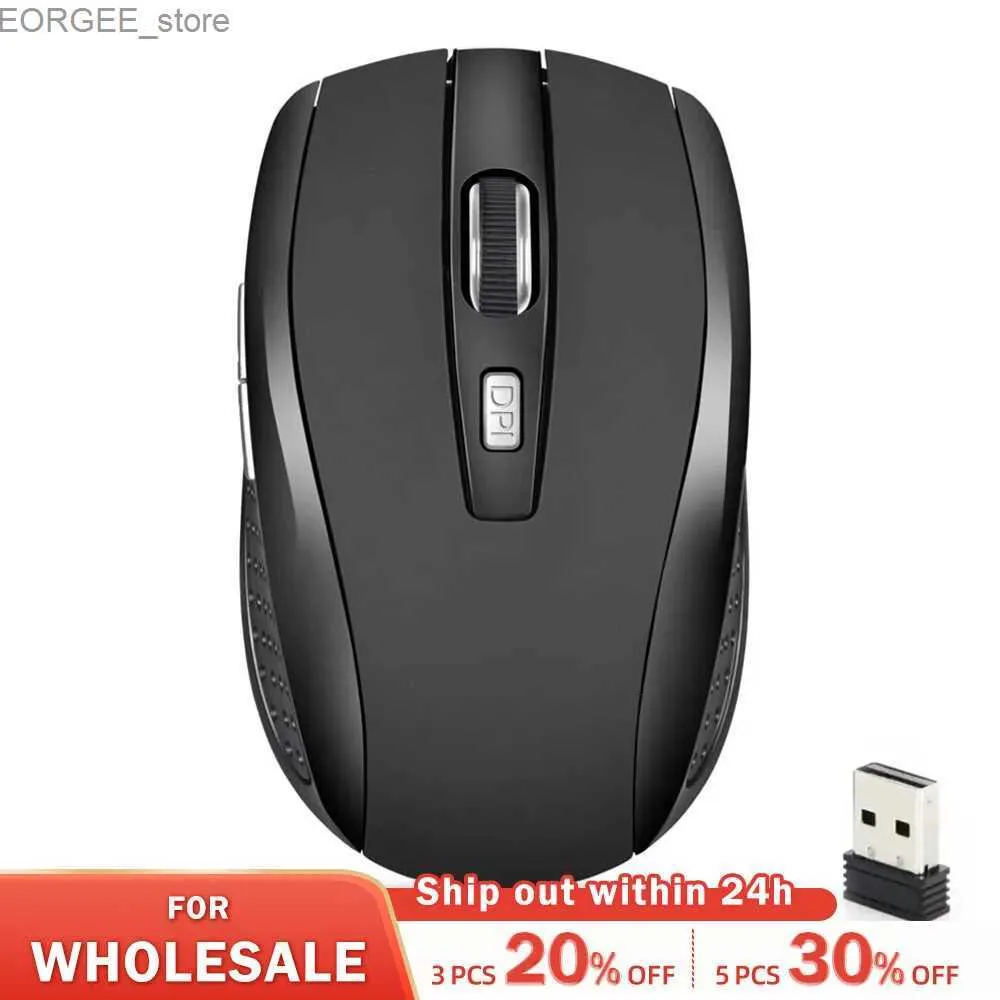 Topi mouse wireless topo silenzioso mouse 2.4g mobile mobile ottico mouse mouse regolabile livello DPI adatto per laptop MacBooks Y240407