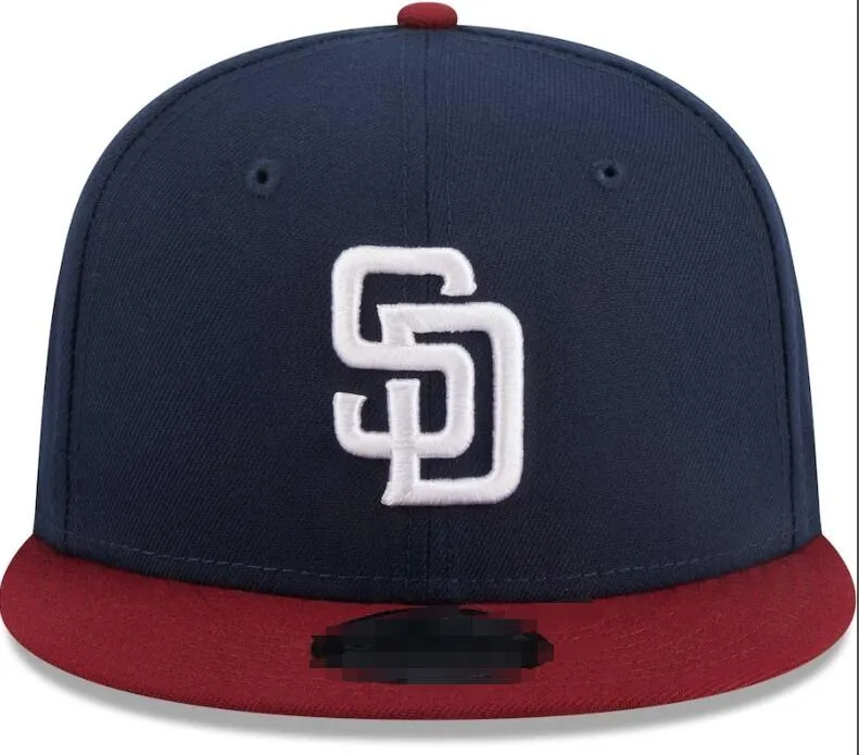 Padres caps 2023-24 unisex baseball cap snapback hatt ord serie mästare omklädningsrum 9fifty sun hatt broderi vår sommar mössa grossist a3