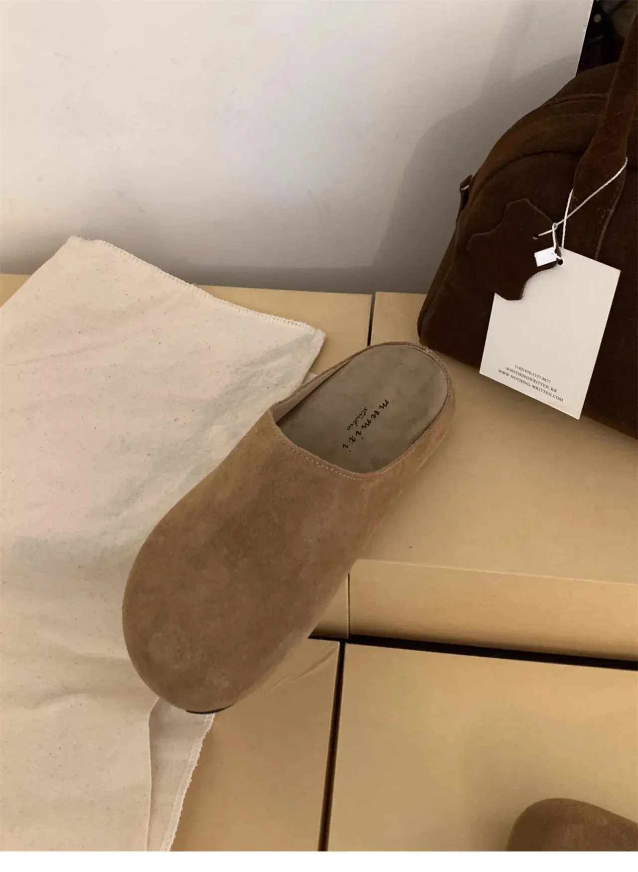 Leopard Women Platform Mule Slippers Casual Suede Slingback Flats_voghion.com