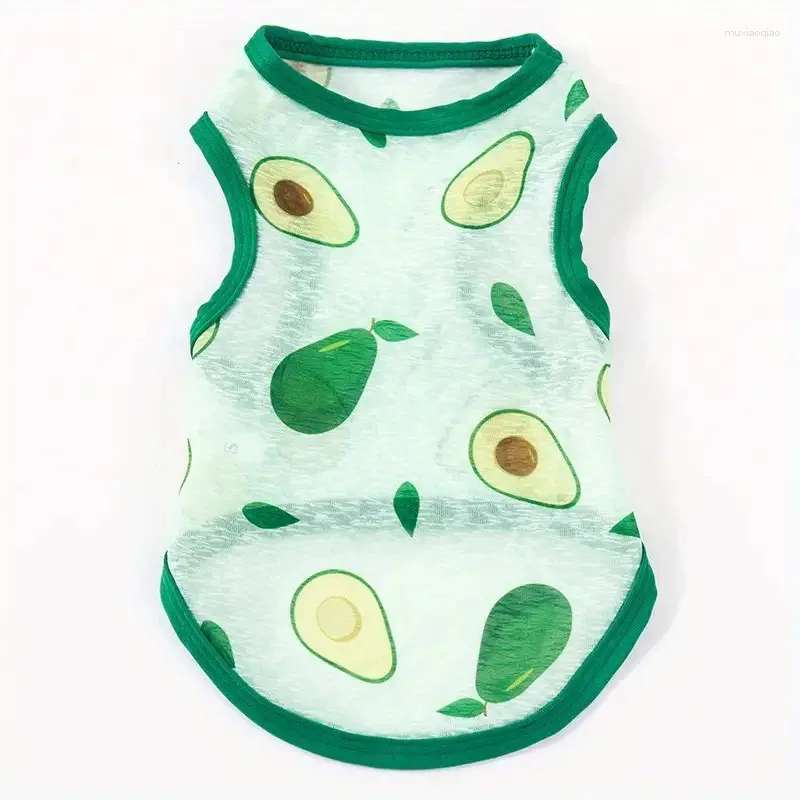 Dog Apparel Fruit Print Pet Clothes Summer Vest For Small Medium Cat Cute Puppy Clothing Breathable Chihuahua Costume