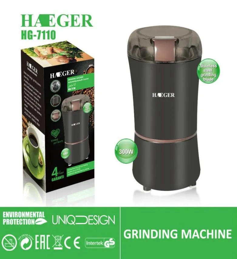 Electric Coffee Grinders Salt Pepper Beans Spices Nut Seed Cafe Bean Grinder with Stainless Steel Blade Coffee Machine2296139