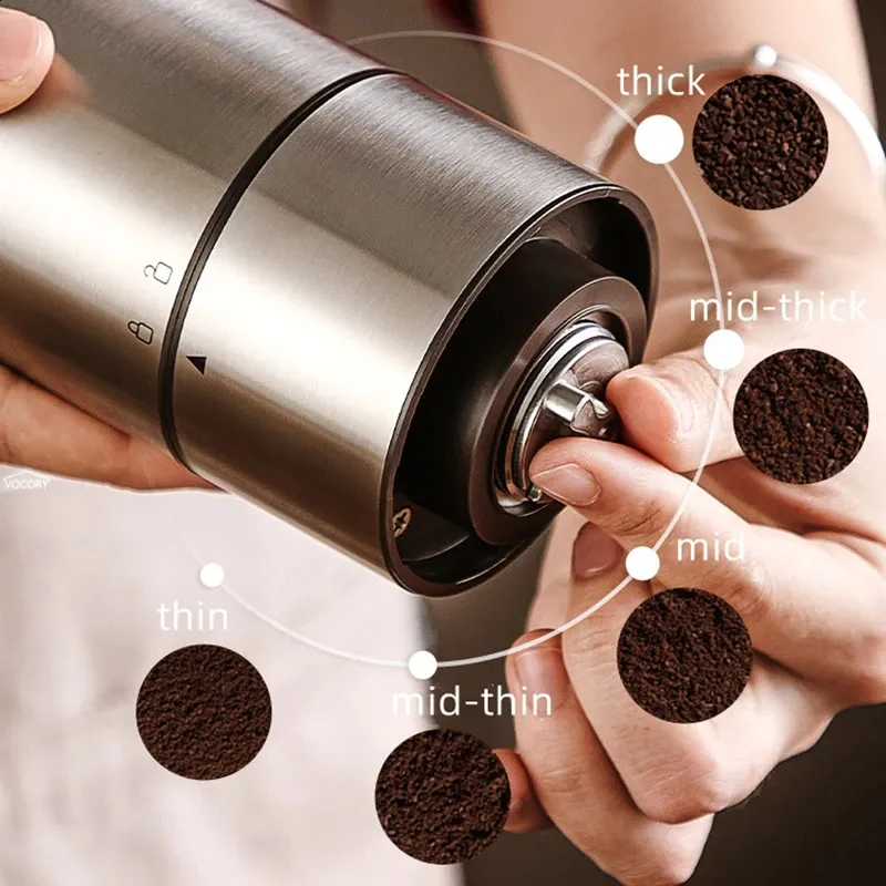 Portable Upgrade Electric Coffee Grinder TYPE-C USB Charge CNC Stainless Steel Grinding Core Coffee Beans Grinder 240328