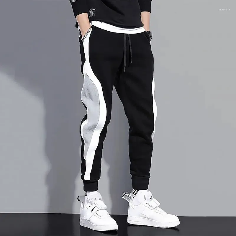 Pantalon masculin Hommes Black Hop Hop DrawString Jogger Fashion Cantant confortable Pantalon de survêtement décontracté masculin