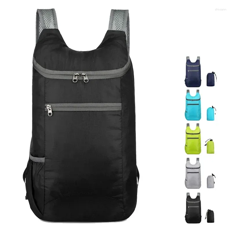 Sac à dos pliable Sac imperméable extérieur pour femmes hommes camping randonnée à la randonnée de voyage Sport de grande capacité à softback