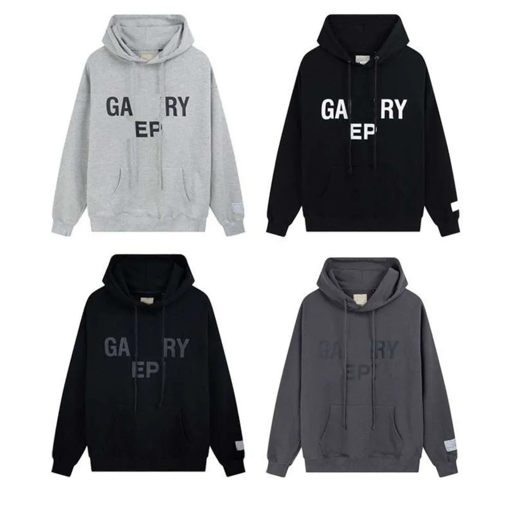 classic hoodie men designer sweater early spring drawstring hooded sweatshirt dark grey letter print graphic Sweater four Color