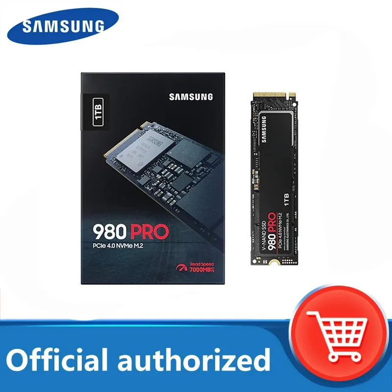 Enheter Samsung M2 2280 SSD 1TB 980 Pro Internt fast tillståndskiva 500 GB PCIe Gen 4.0 x 4 NVME för Desktop 990 2TB 970 EVO Plus Original