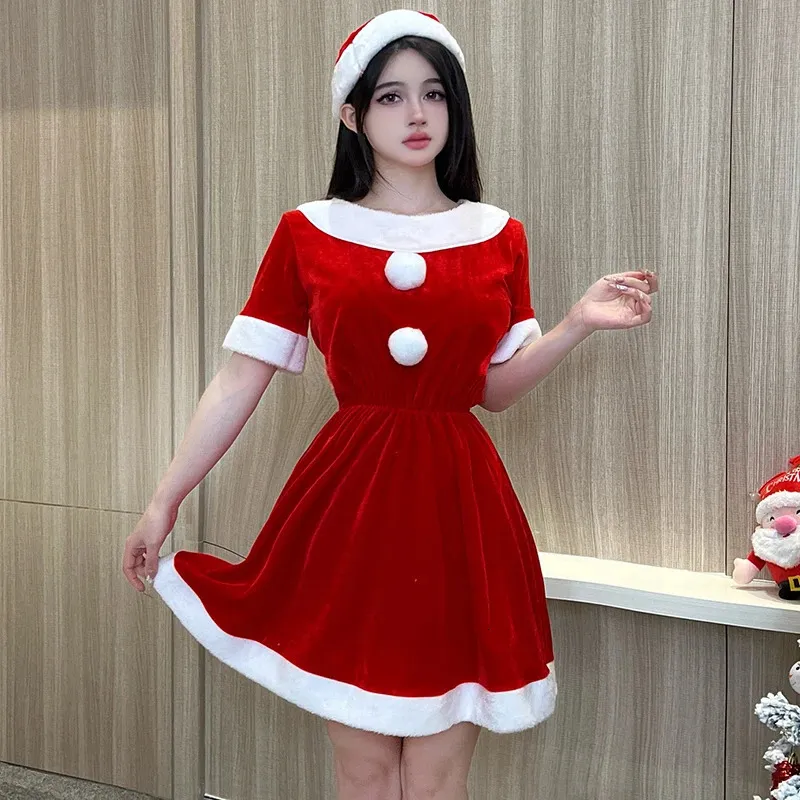 mini christmas party dress women Christmas dress ladies dress winter Christmas topic mini dress slim fit shirt dress blouse dresses sweatshirt long-sleeved shirt winter dress party