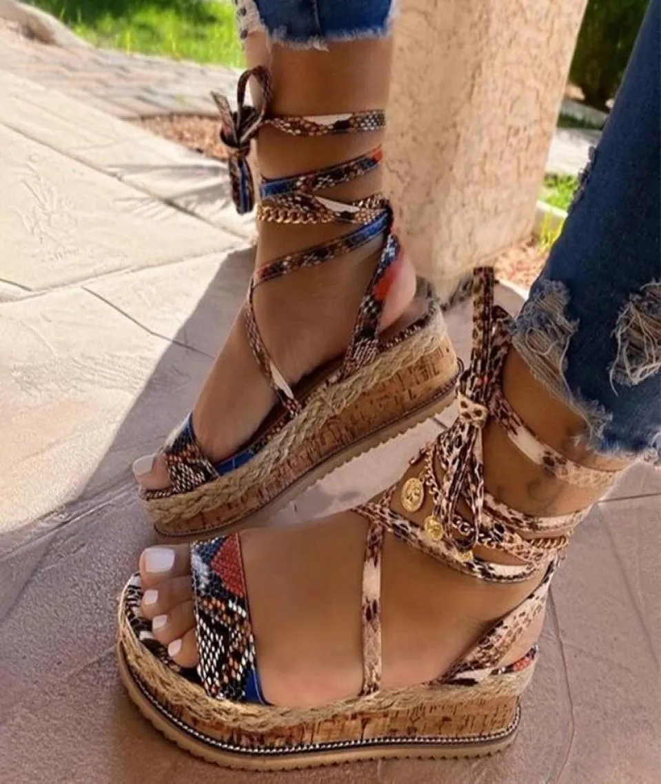 Sandaler Summer Platform 2022 Fashion Women Strap Sandal Wedges Shoes Casual Woman Peep Toe Espadrille Femme Dropship4797523