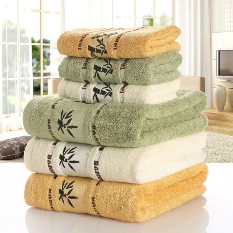 Bamboo Fiber Towels Set Home Bath Towels For Adults Face Towel Thick Absorbent Luxury Bathroom Towels Toalha De Praia From SG 4.65 DHgate