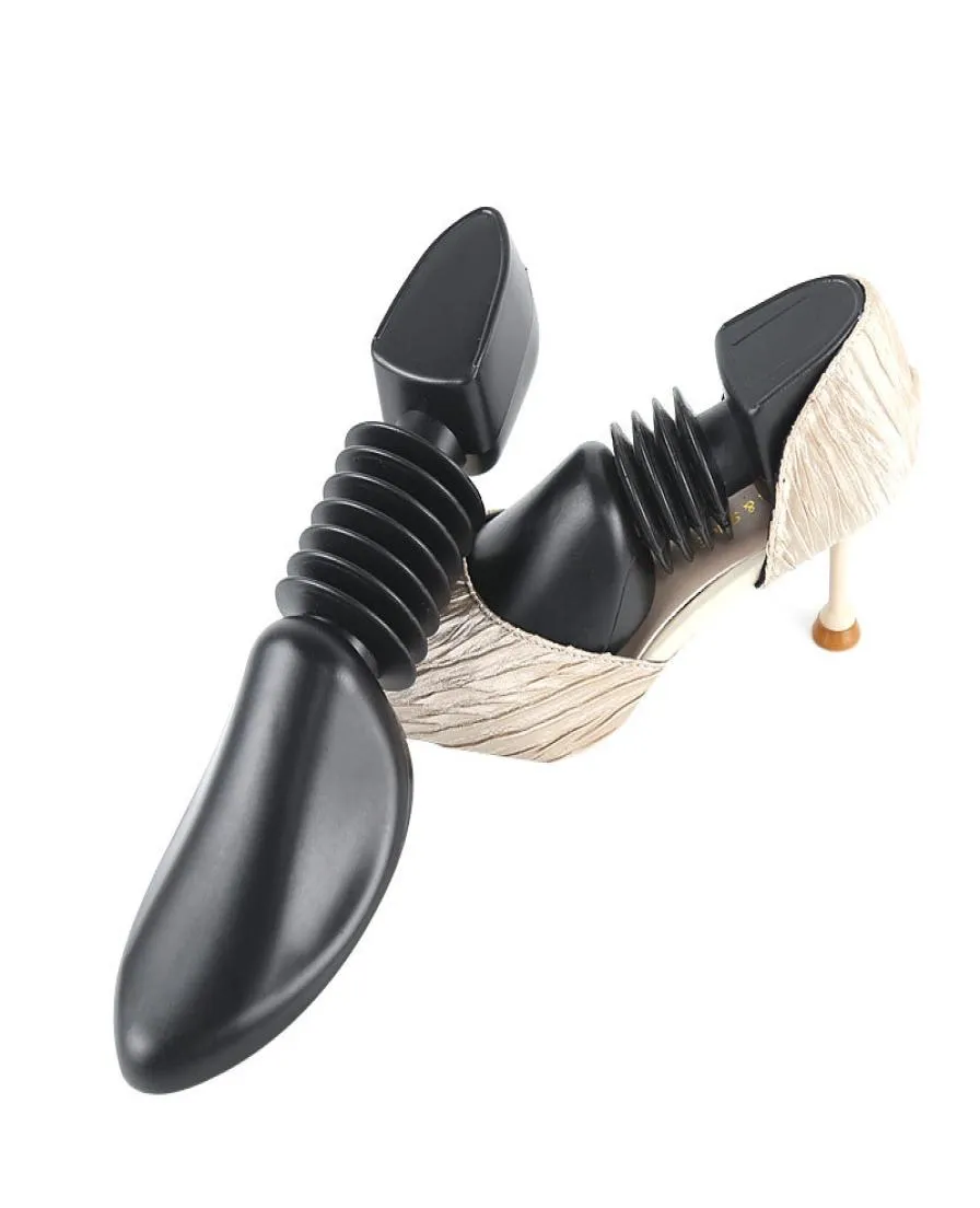 2 tailles Black Shoeter Femmes and Hommes Plastic Spring Shoes Adjustable Tores Expander Support Care8320870