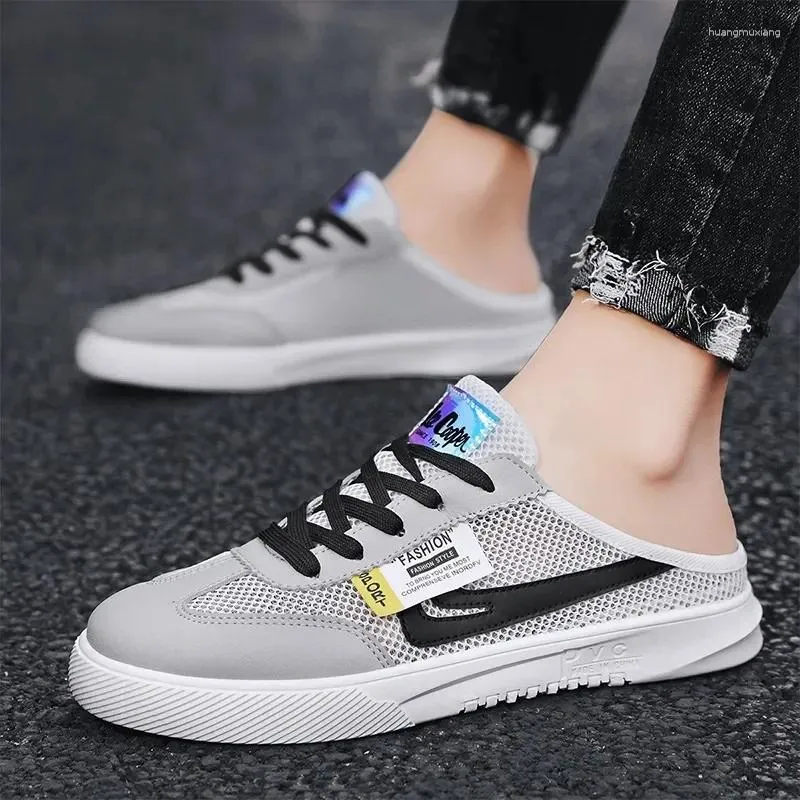 Casual schoenen mannen lichtgewicht comfortabele ademende zomer sandalen vrouwen flats plus maat 36-46 buiten wandelende sneakers