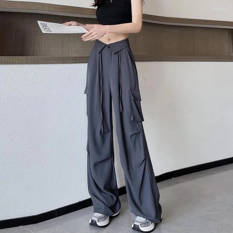 Pantalon pour femmes Saut-salles en forme de poire peut porter un costume rétro occasionnel à taille haute