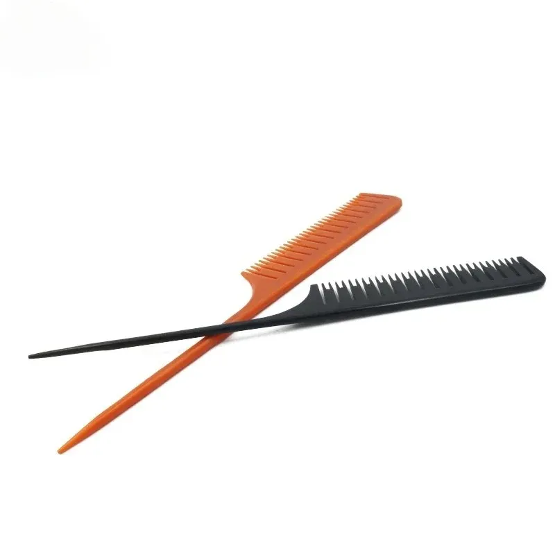 Professional Teasing Comb Hair Brush Salon Color Plastic Pointed-tail Comb Hairdressing Combs