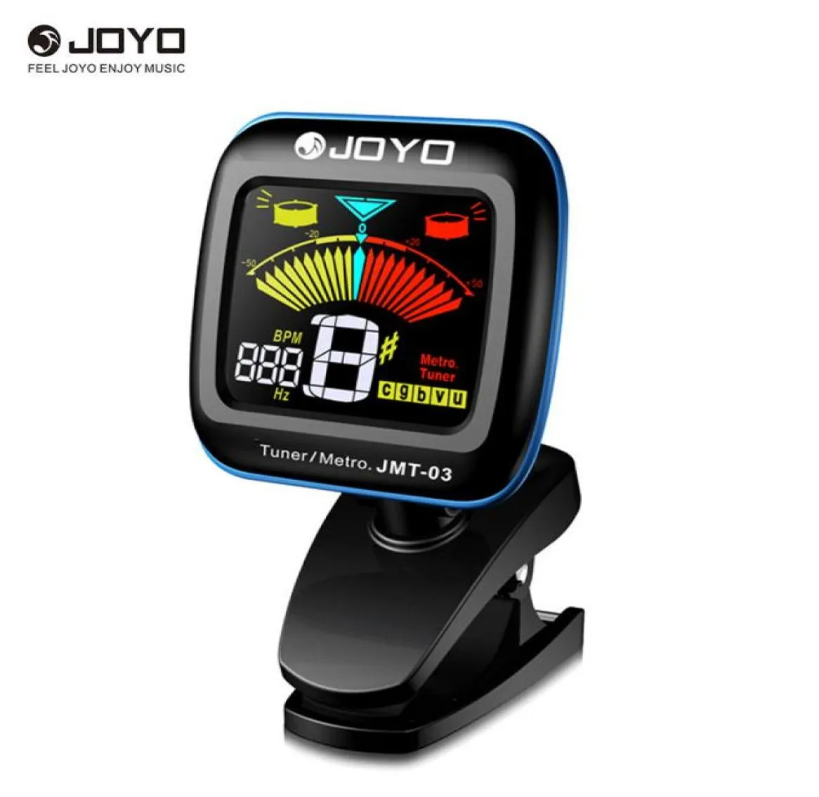 Joyo JMT03 Portable Guitar Tuner Metronome Digital Tuner Clip Mic voor chromatische gitaarbass ukelele viool4814327